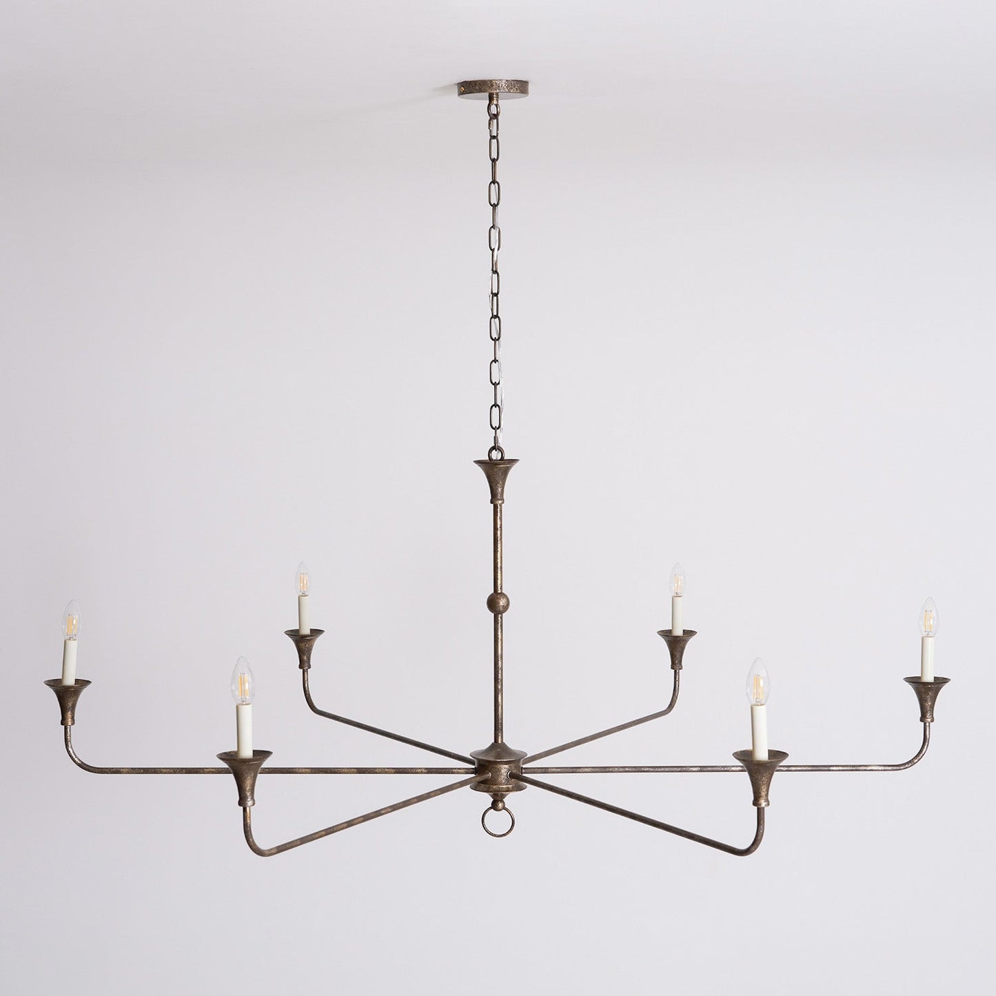Elara Candle Chandelier - Elegant Design with Adjustable Height & LED
