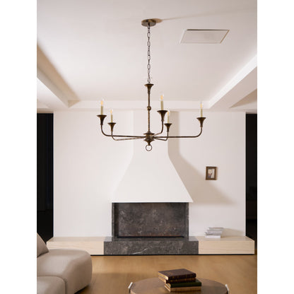 Elara Candle Chandelier - Elegant Design with Adjustable Height & LED
