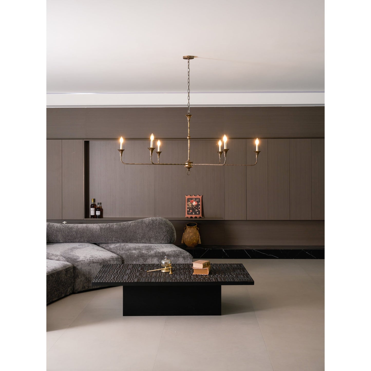 Elara Candle Chandelier - Elegant Design with Adjustable Height & LED