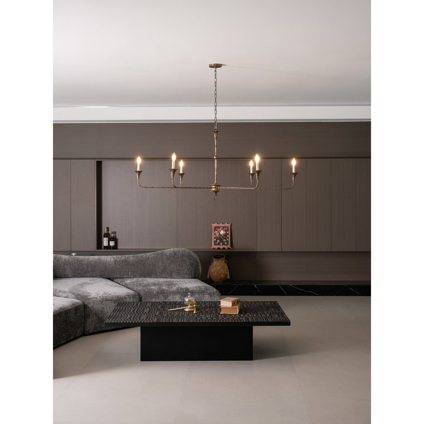 Elara Candle Chandelier - Elegant Design with Adjustable Height & LED