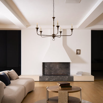 Elara Candle Chandelier - Elegant Design with Adjustable Height & LED