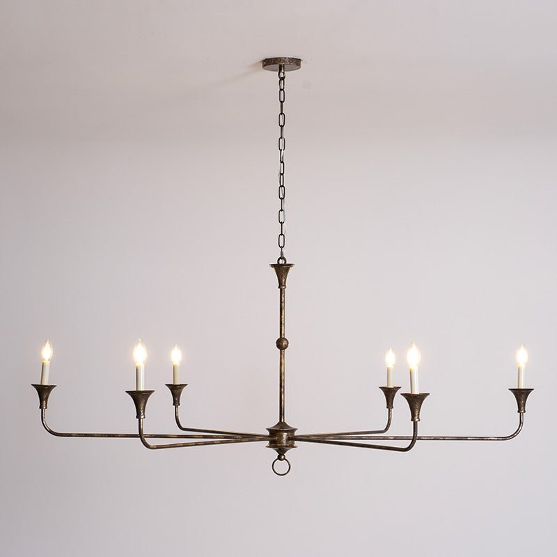 Elara Candle Chandelier - Elegant Design with Adjustable Height & LED