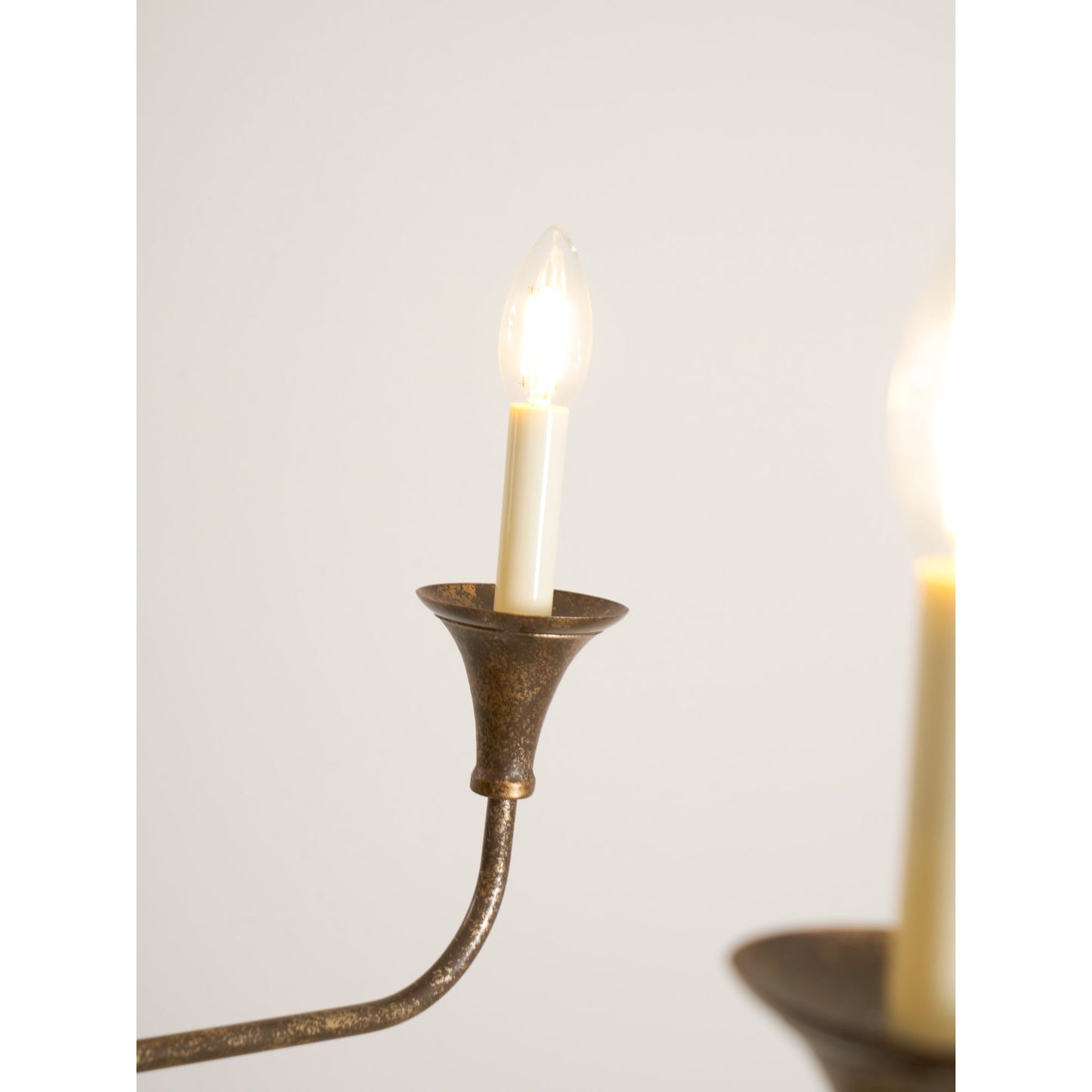 Elara Candle Chandelier - Elegant Design with Adjustable Height & LED