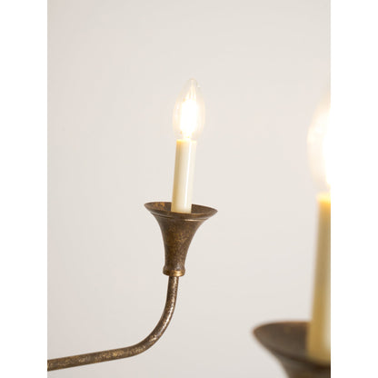 Elara Candle Chandelier - Elegant Design with Adjustable Height & LED