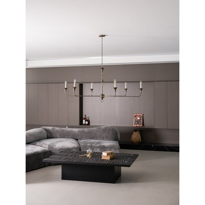 Elara Candle Chandelier - Elegant Design with Adjustable Height & LED