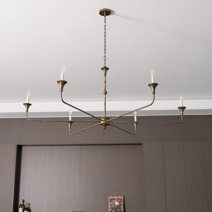Elara Candle Chandelier - Elegant Design with Adjustable Height & LED