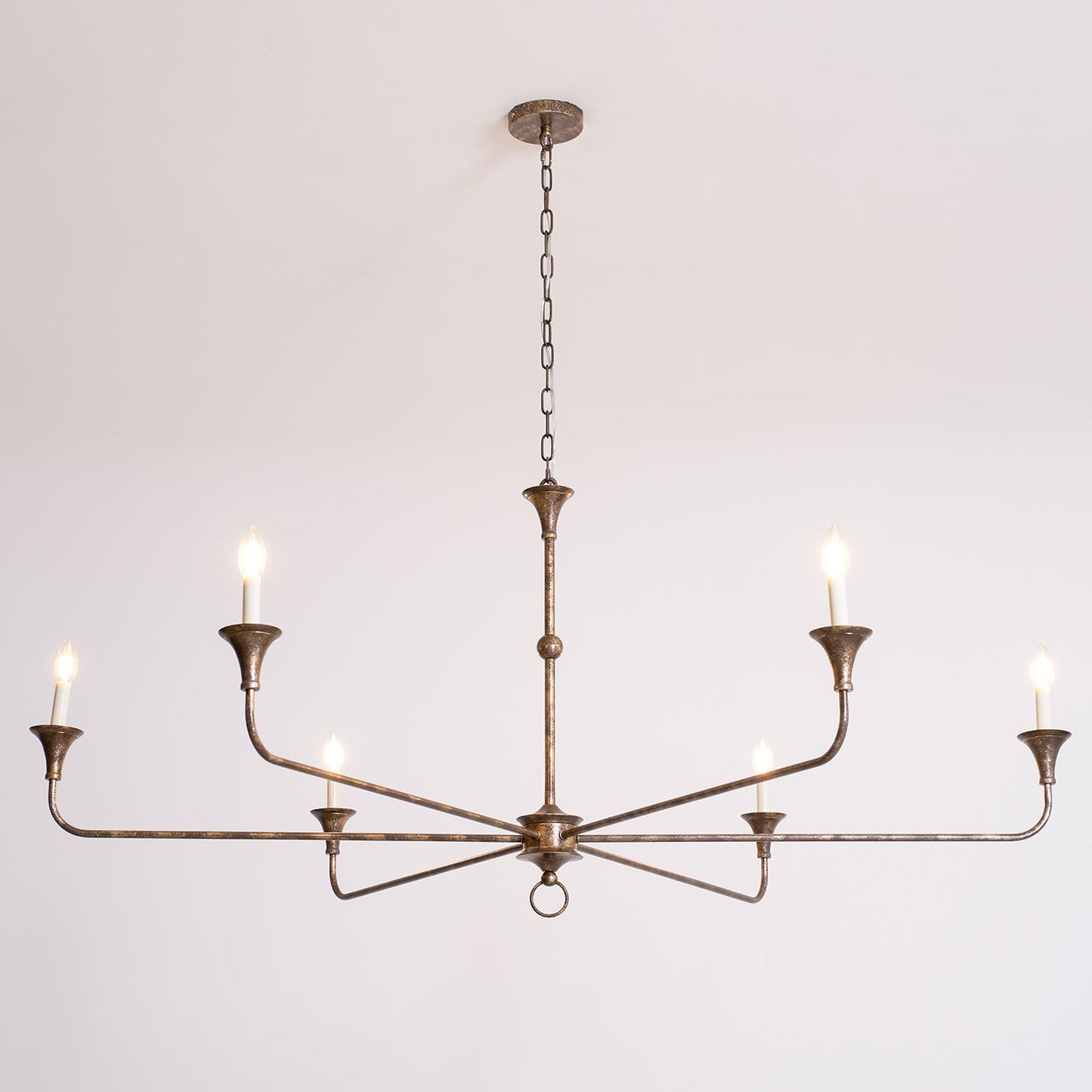 Elara Candle Chandelier - Elegant Design with Adjustable Height & LED