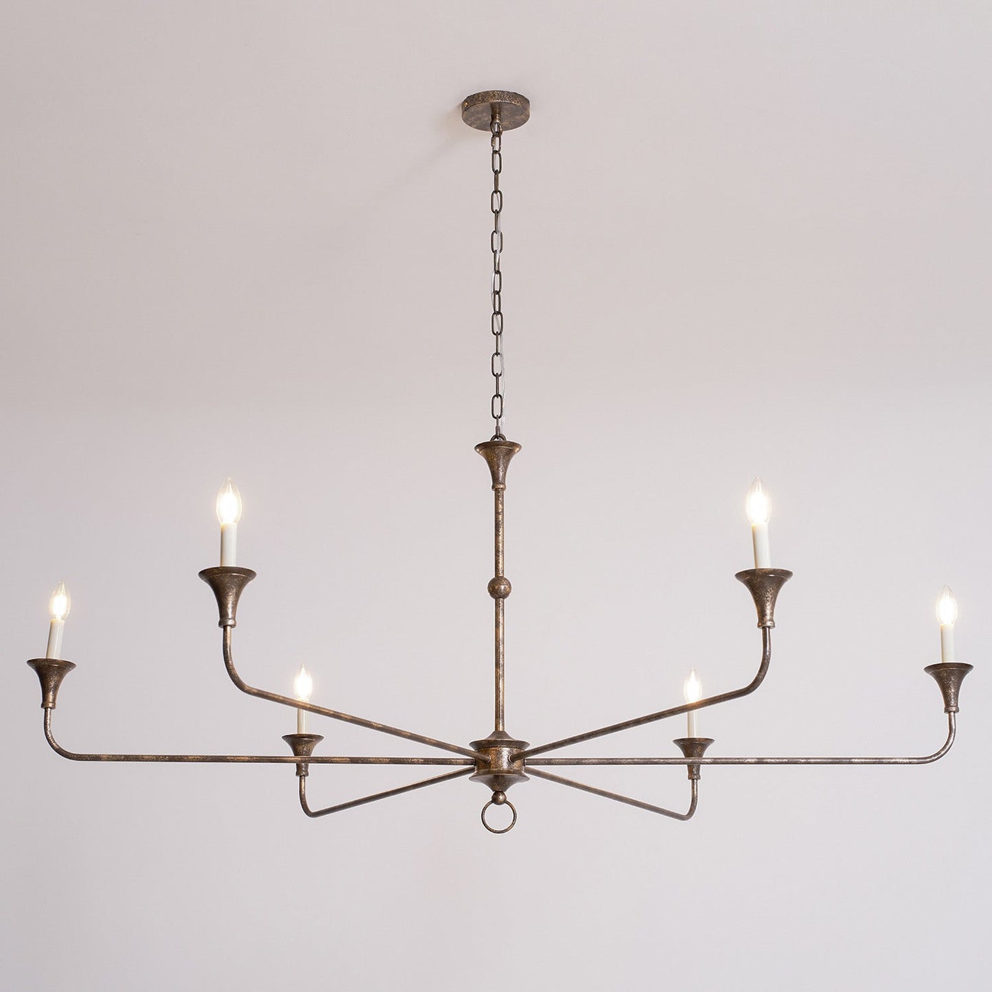 Elara Candle Chandelier - Elegant Design with Adjustable Height & LED