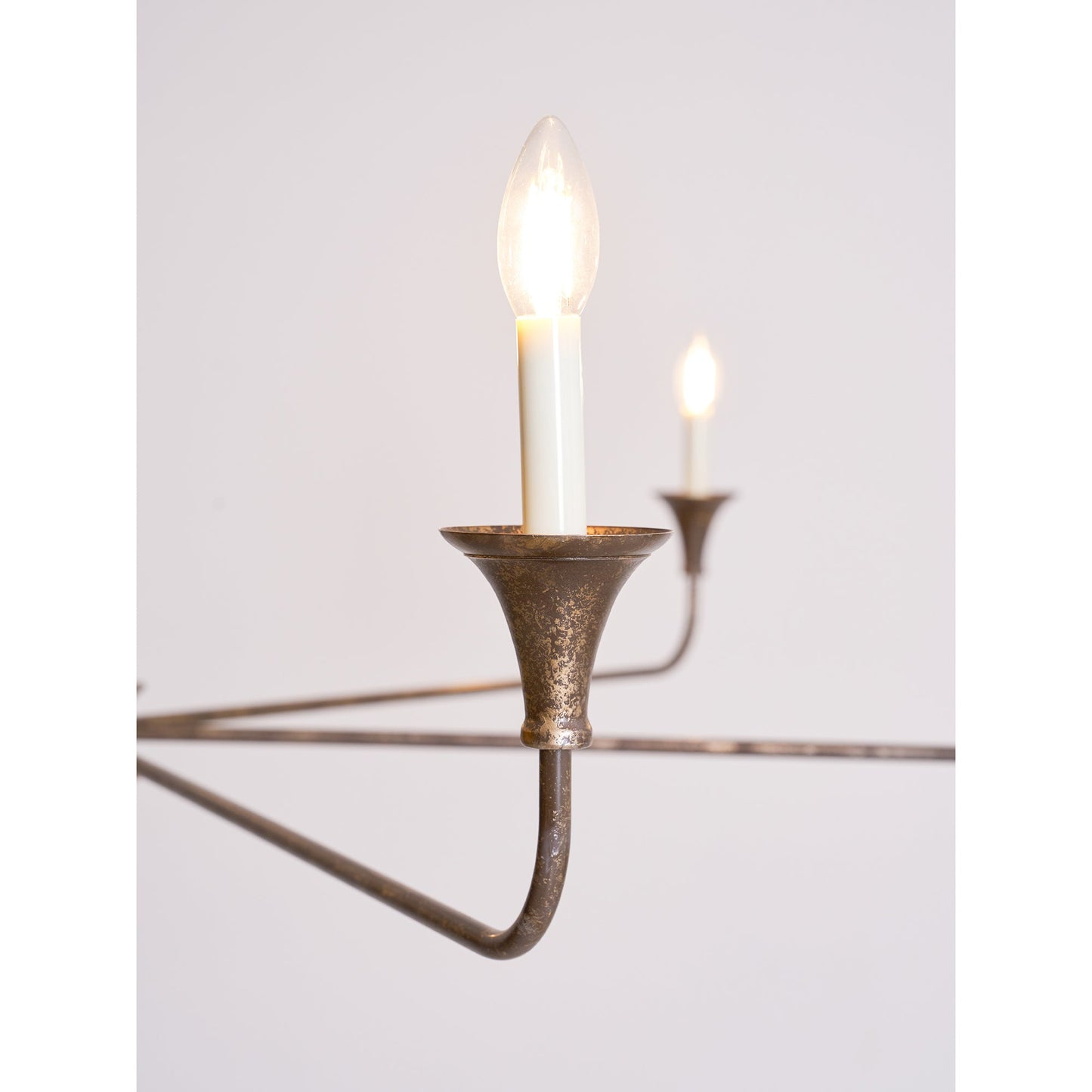 Elara Candle Chandelier - Elegant Design with Adjustable Height & LED