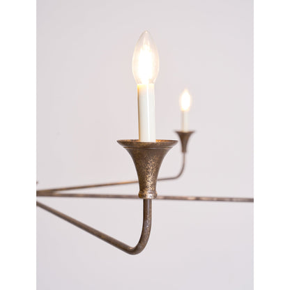 Elara Candle Chandelier - Elegant Design with Adjustable Height & LED