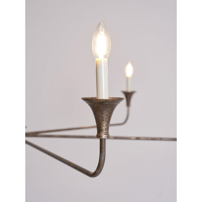 Elara Candle Chandelier - Elegant Design with Adjustable Height & LED
