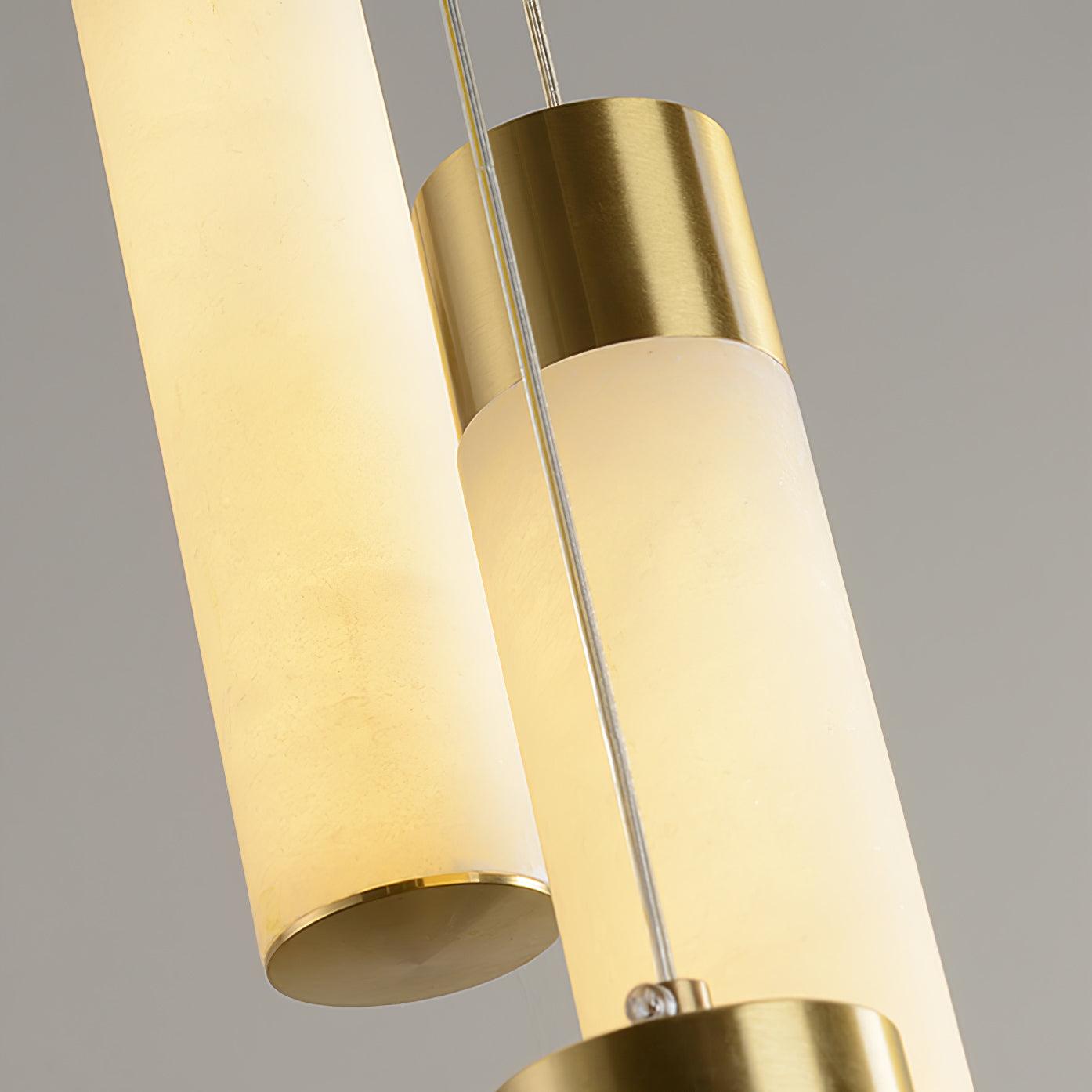 Celestial Alabaster Cascade Chandelier - Elegant Design, Adjustable He