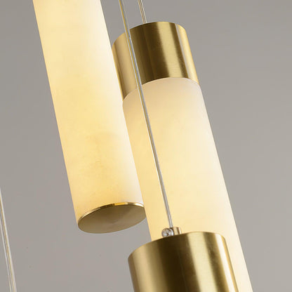 Celestial Alabaster Cascade Chandelier - Elegant Design, Adjustable He