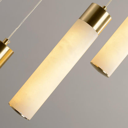 Celestial Alabaster Cascade Chandelier - Elegant Design, Adjustable He
