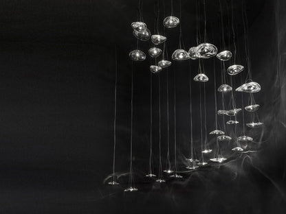 Manta Drift Chandelier - Modern Design with Adjustable Height & LED Li