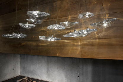 Manta Drift Chandelier - Modern Design with Adjustable Height & LED Li