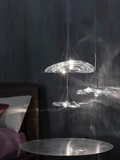 Manta Drift Chandelier - Modern Design with Adjustable Height & LED Li