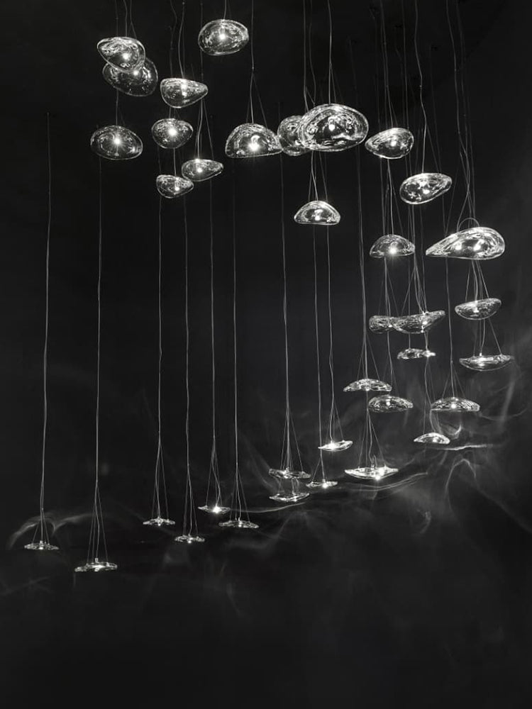Manta Drift Chandelier - Modern Design with Adjustable Height & LED Li
