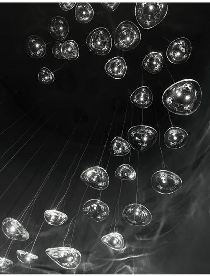 Manta Drift Chandelier - Modern Design with Adjustable Height & LED Li