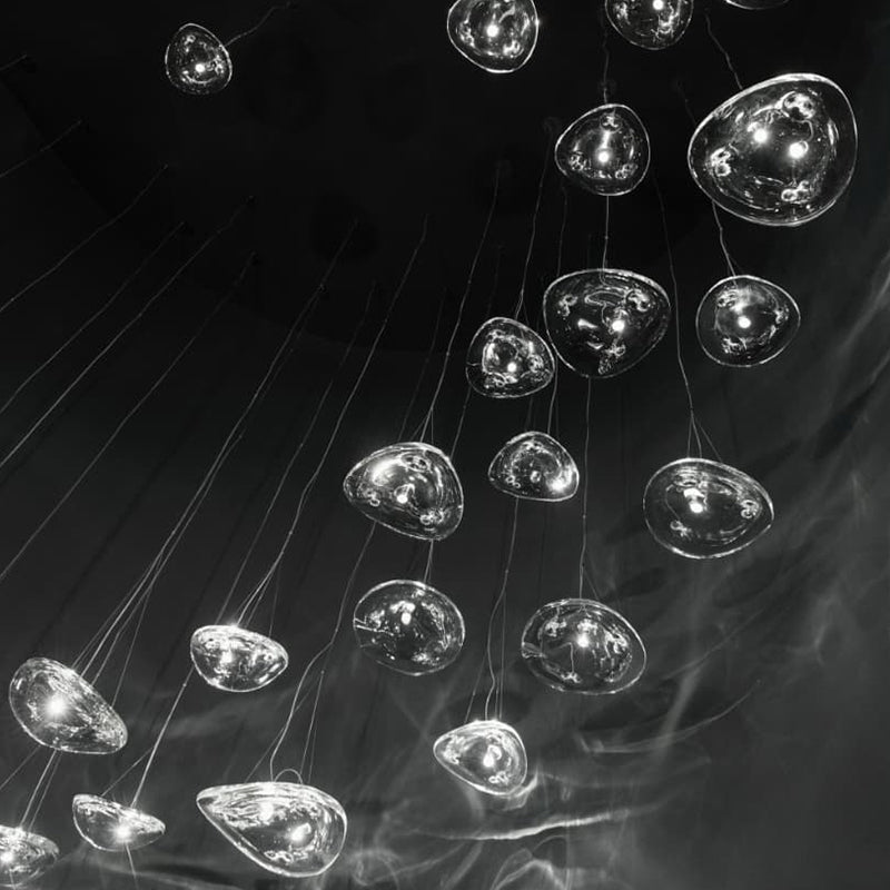 Manta Drift Chandelier - Modern Design with Adjustable Height & LED Li