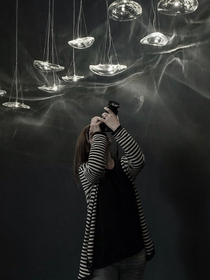 Manta Drift Chandelier - Modern Design with Adjustable Height & LED Li