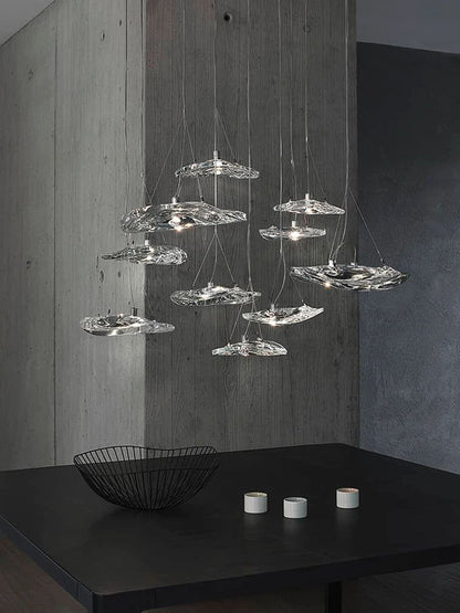 Manta Drift Chandelier - Modern Design with Adjustable Height & LED Li