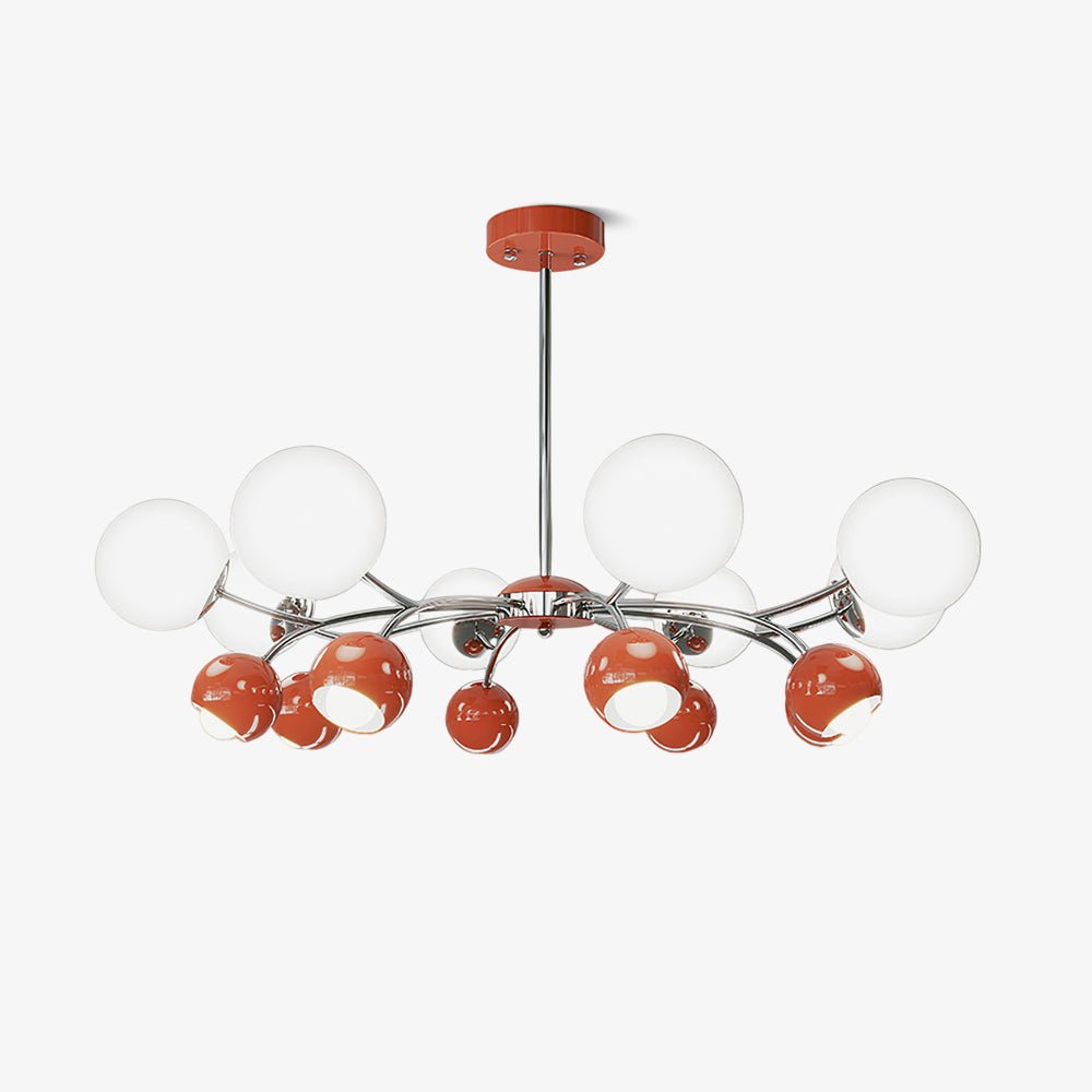 Celestial Spheres Chandelier - Elegant Design with Adjustable Height &