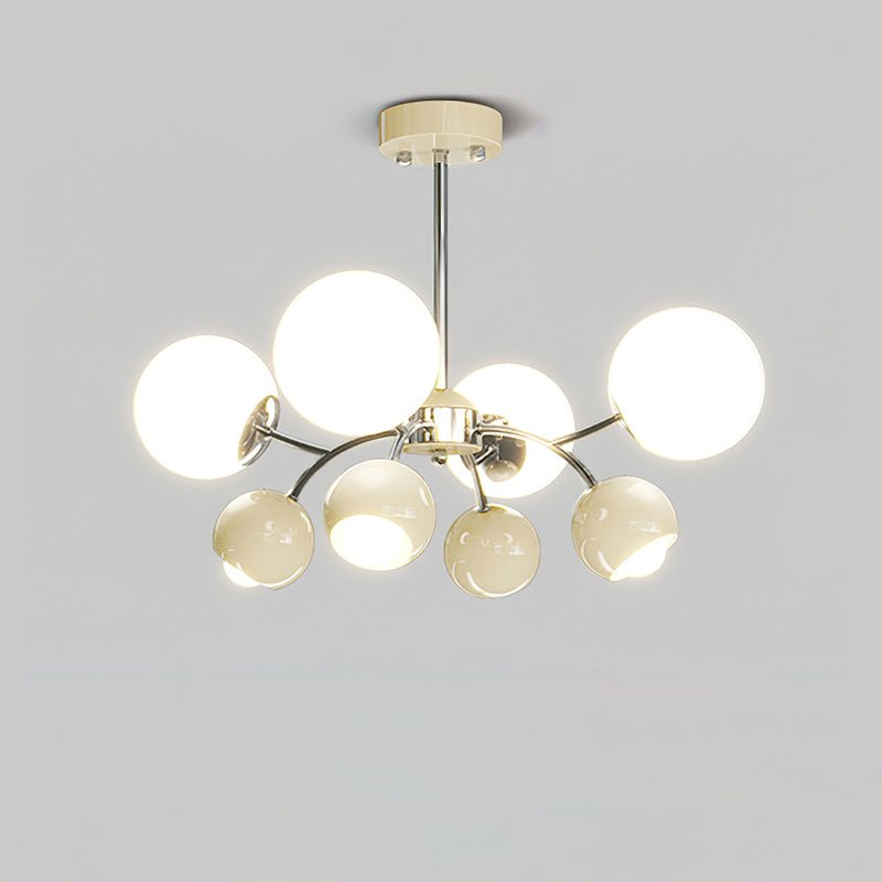 Celestial Spheres Chandelier - Elegant Design with Adjustable Height &