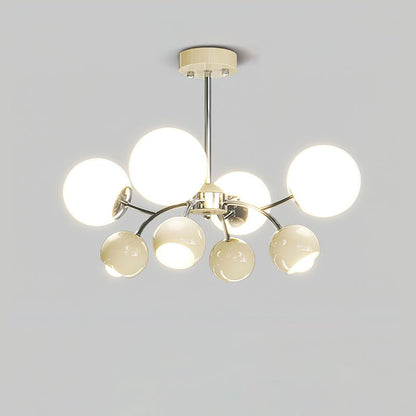 Celestial Spheres Chandelier - Elegant Design with Adjustable Height &