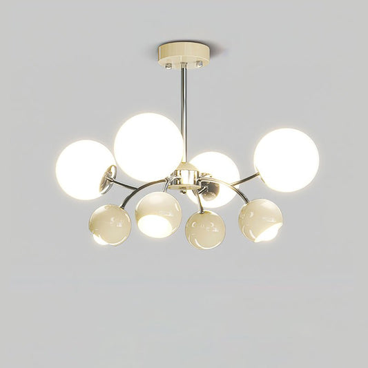 Celestial Spheres Chandelier - Elegant Design with Adjustable Height &