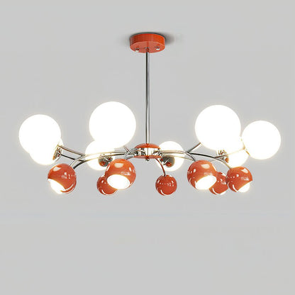 Celestial Spheres Chandelier - Elegant Design with Adjustable Height &