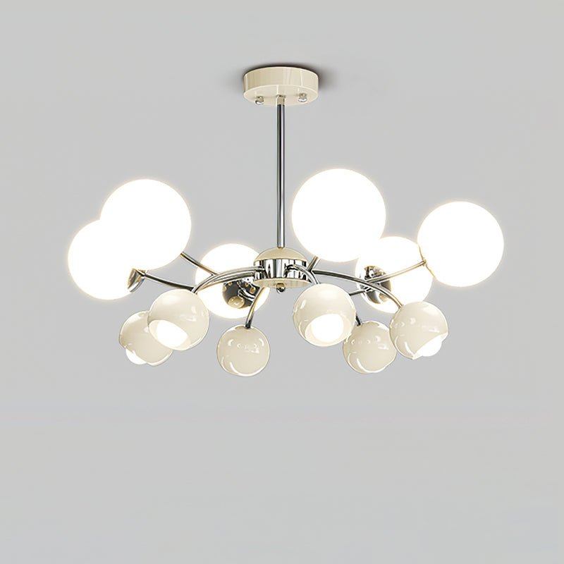 Celestial Spheres Chandelier - Elegant Design with Adjustable Height &
