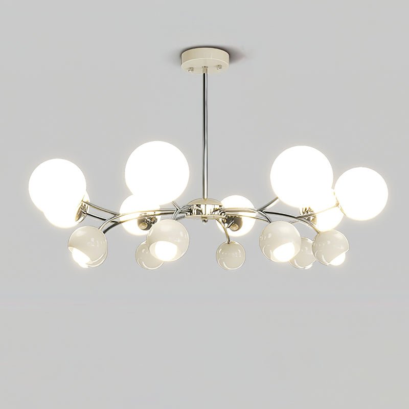 Celestial Spheres Chandelier - Elegant Design with Adjustable Height &