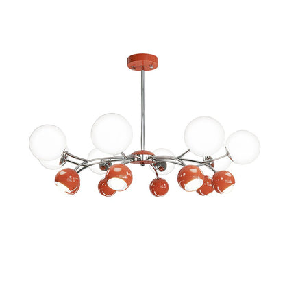 Celestial Spheres Chandelier - Elegant Design with Adjustable Height &