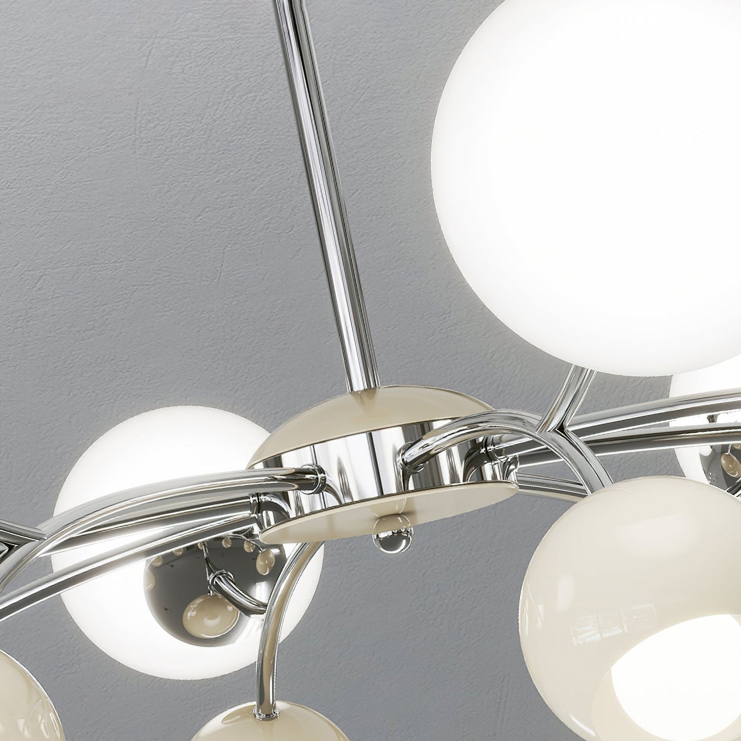 Celestial Spheres Chandelier - Elegant Design with Adjustable Height &