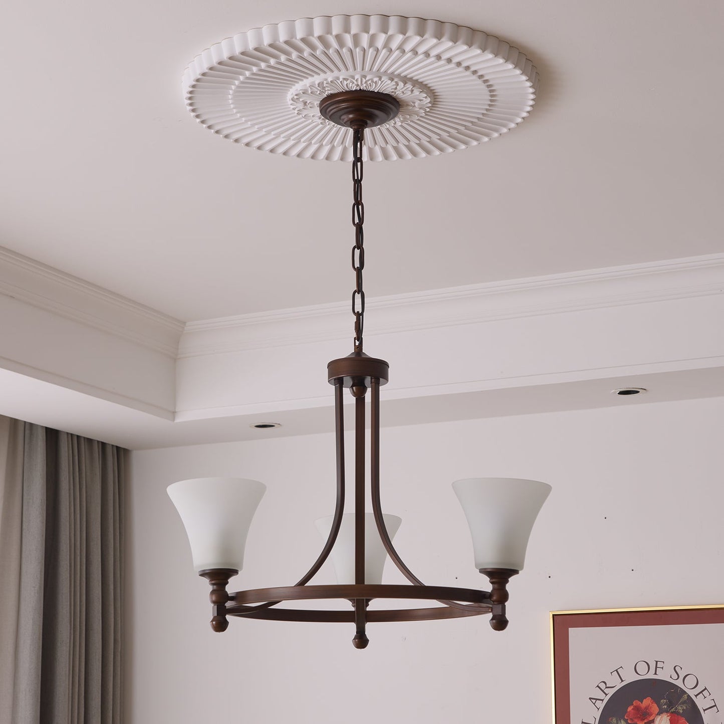 Celestine Glow Chandelier - Elegant Design with Adjustable Brightness