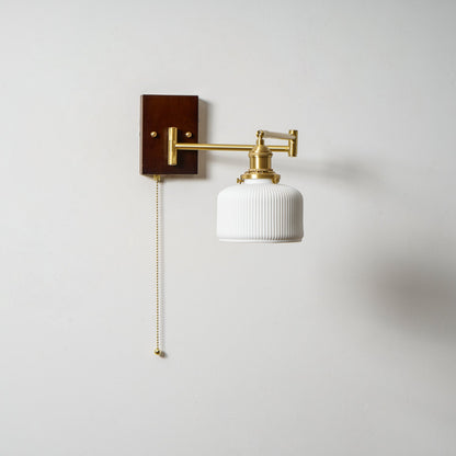 Modern Ceramic Geometry Wall Lamp with Adjustable Brightness & Unique