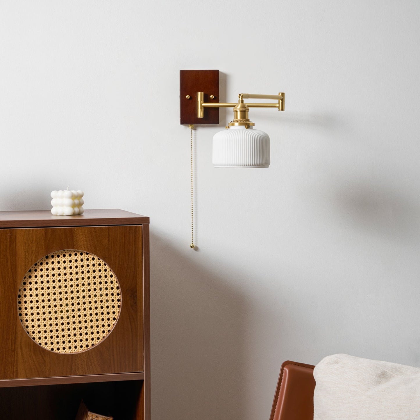 Modern Ceramic Geometry Wall Lamp with Adjustable Brightness & Unique