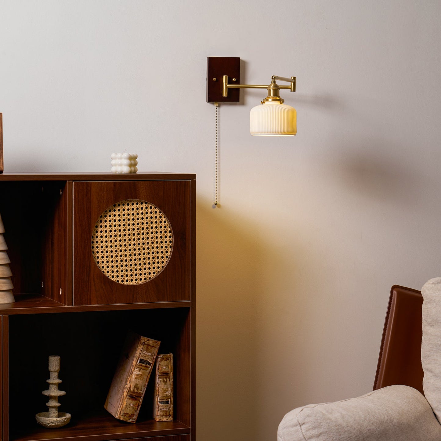 Modern Ceramic Geometry Wall Lamp with Adjustable Brightness & Unique