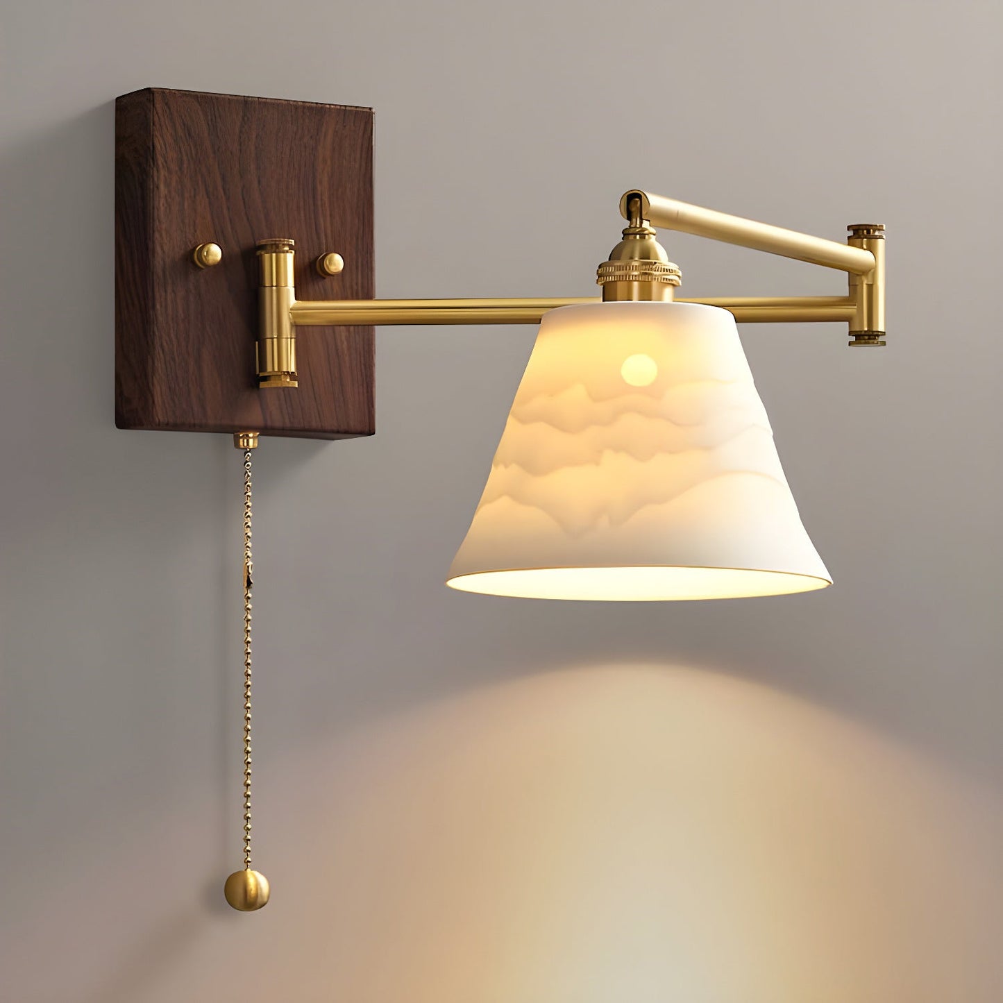 Modern Ceramic Geometry Wall Lamp with Adjustable Brightness & Unique