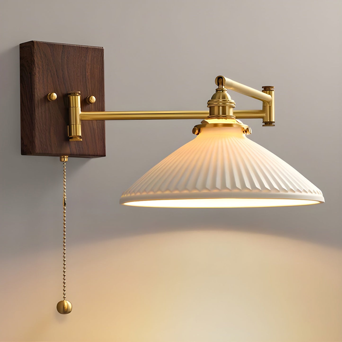 Modern Ceramic Geometry Wall Lamp with Adjustable Brightness & Unique