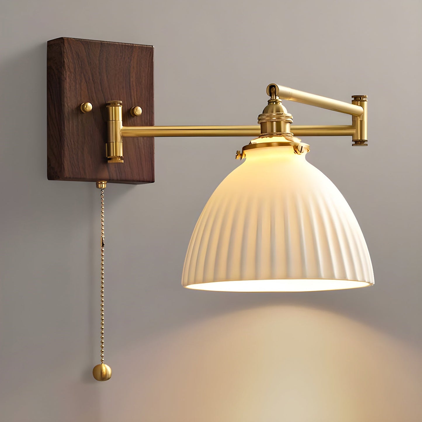 Modern Ceramic Geometry Wall Lamp with Adjustable Brightness & Unique