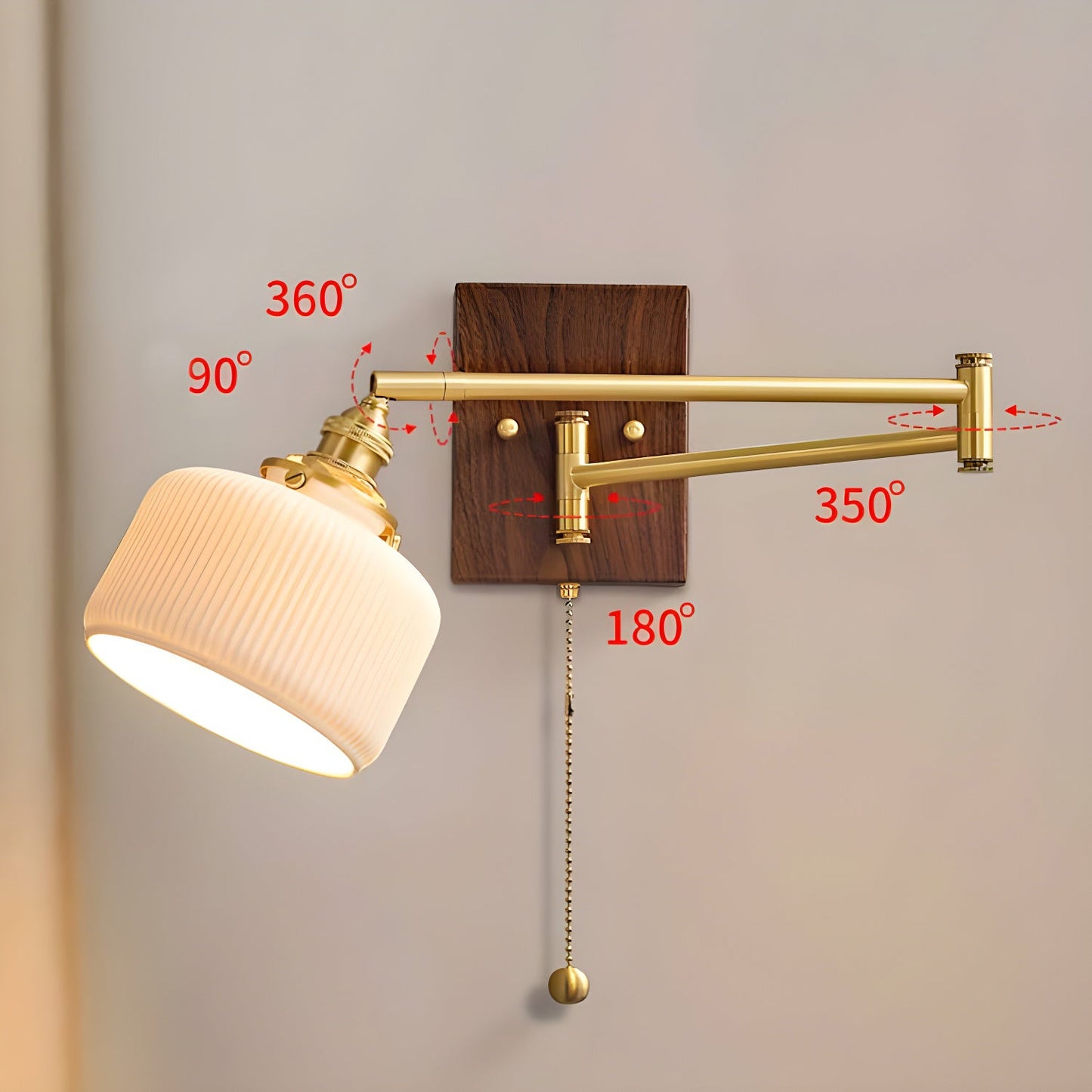 Modern Ceramic Geometry Wall Lamp with Adjustable Brightness & Unique