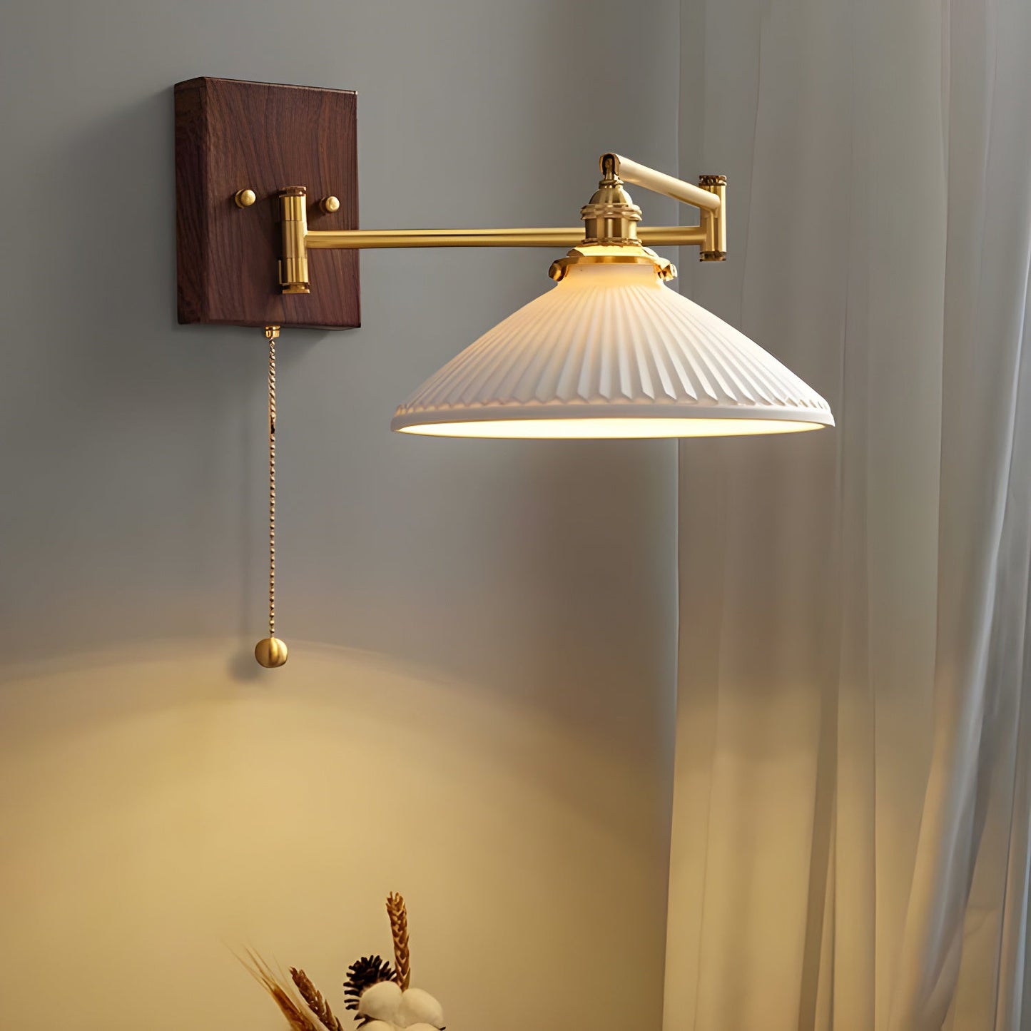 Modern Ceramic Geometry Wall Lamp with Adjustable Brightness & Unique