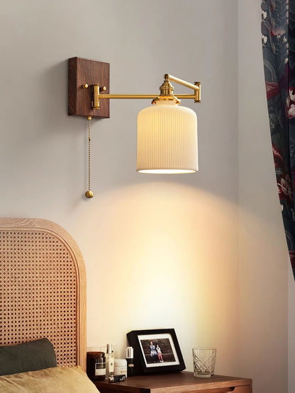 Modern Ceramic Geometry Wall Lamp with Adjustable Brightness & Unique