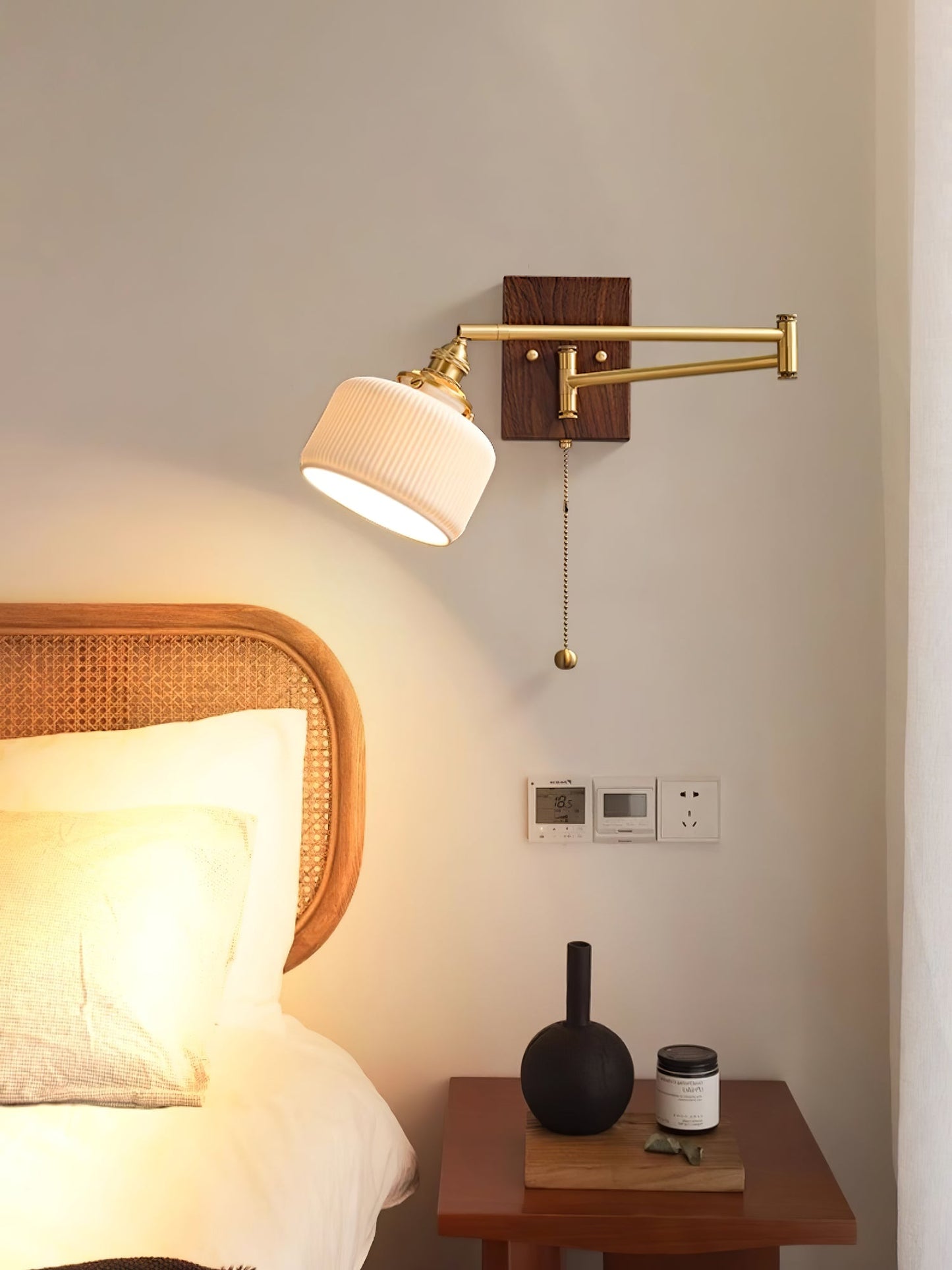 Modern Ceramic Geometry Wall Lamp with Adjustable Brightness & Unique