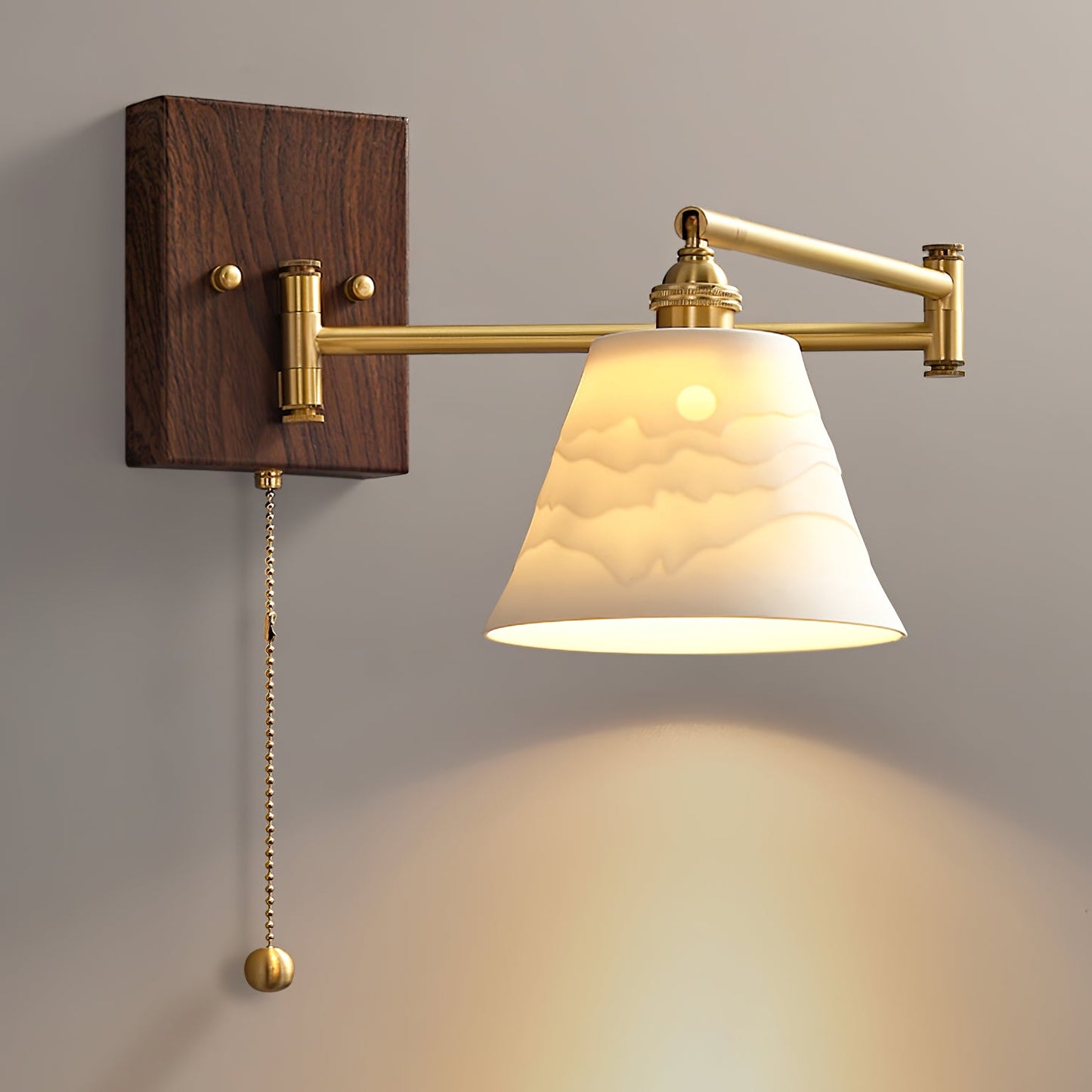 Modern Ceramic Geometry Wall Lamp with Adjustable Brightness & Unique