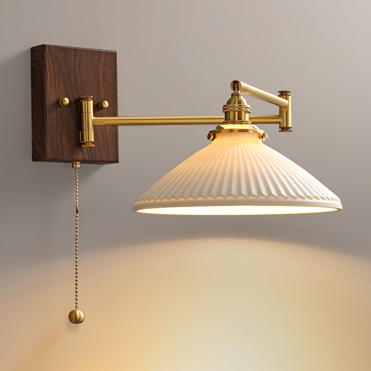 Modern Ceramic Geometry Wall Lamp with Adjustable Brightness & Unique