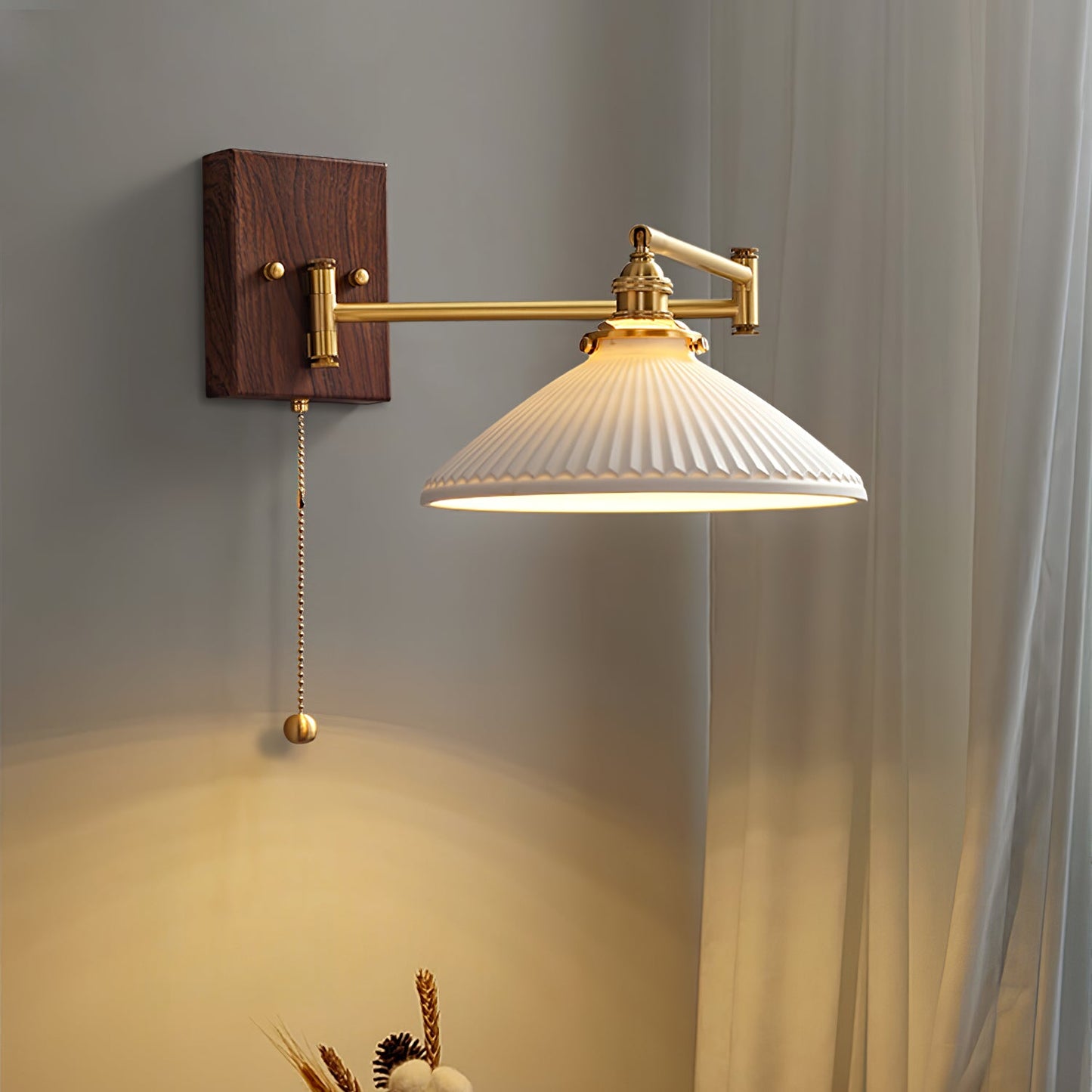 Modern Ceramic Geometry Wall Lamp with Adjustable Brightness & Unique