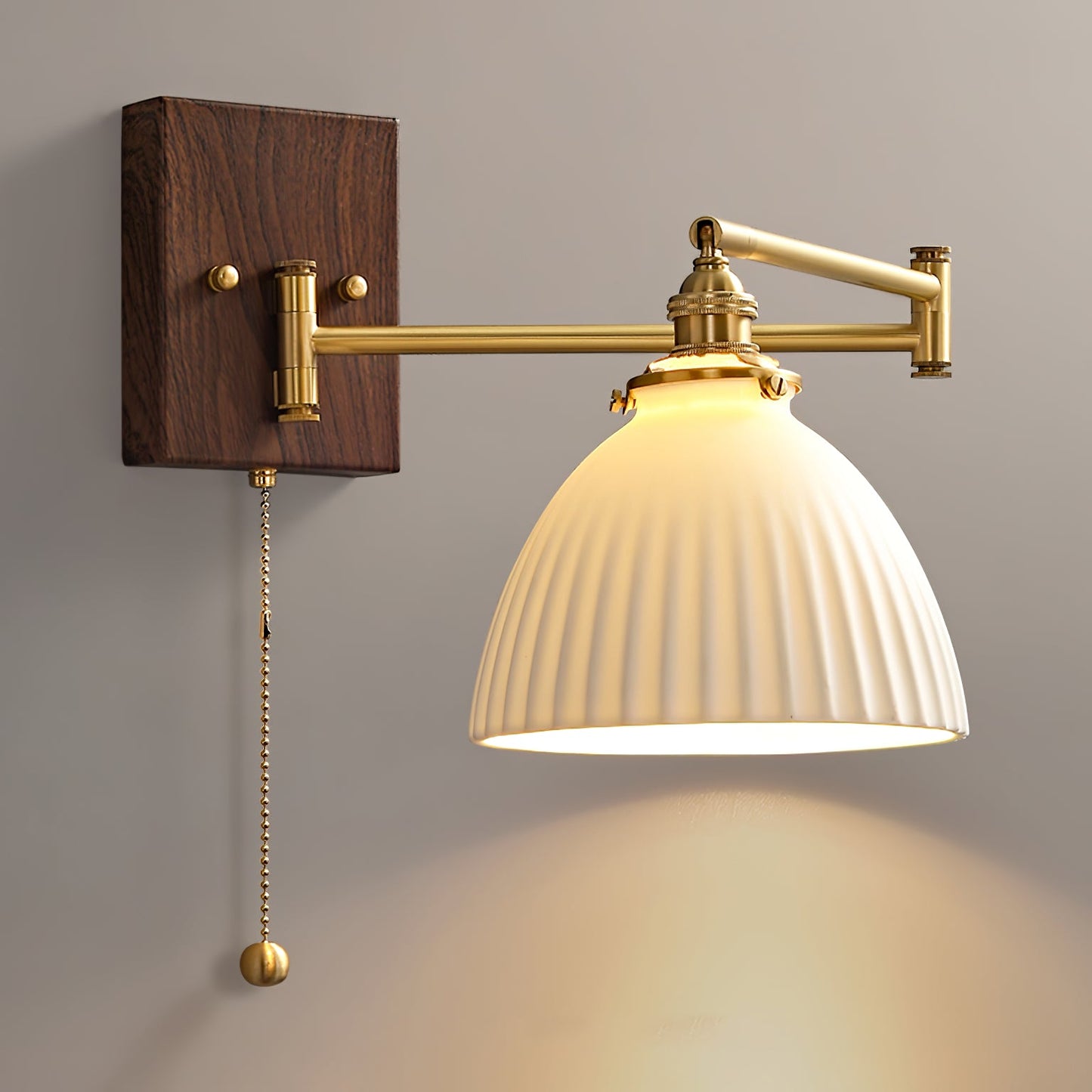 Modern Ceramic Geometry Wall Lamp with Adjustable Brightness & Unique